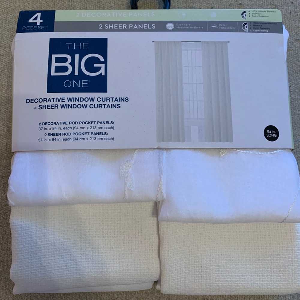 Decorative window curtains and sheer window curtains